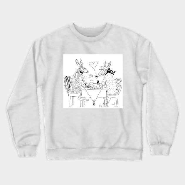 Rabbit Crewneck Sweatshirt by Liza2020